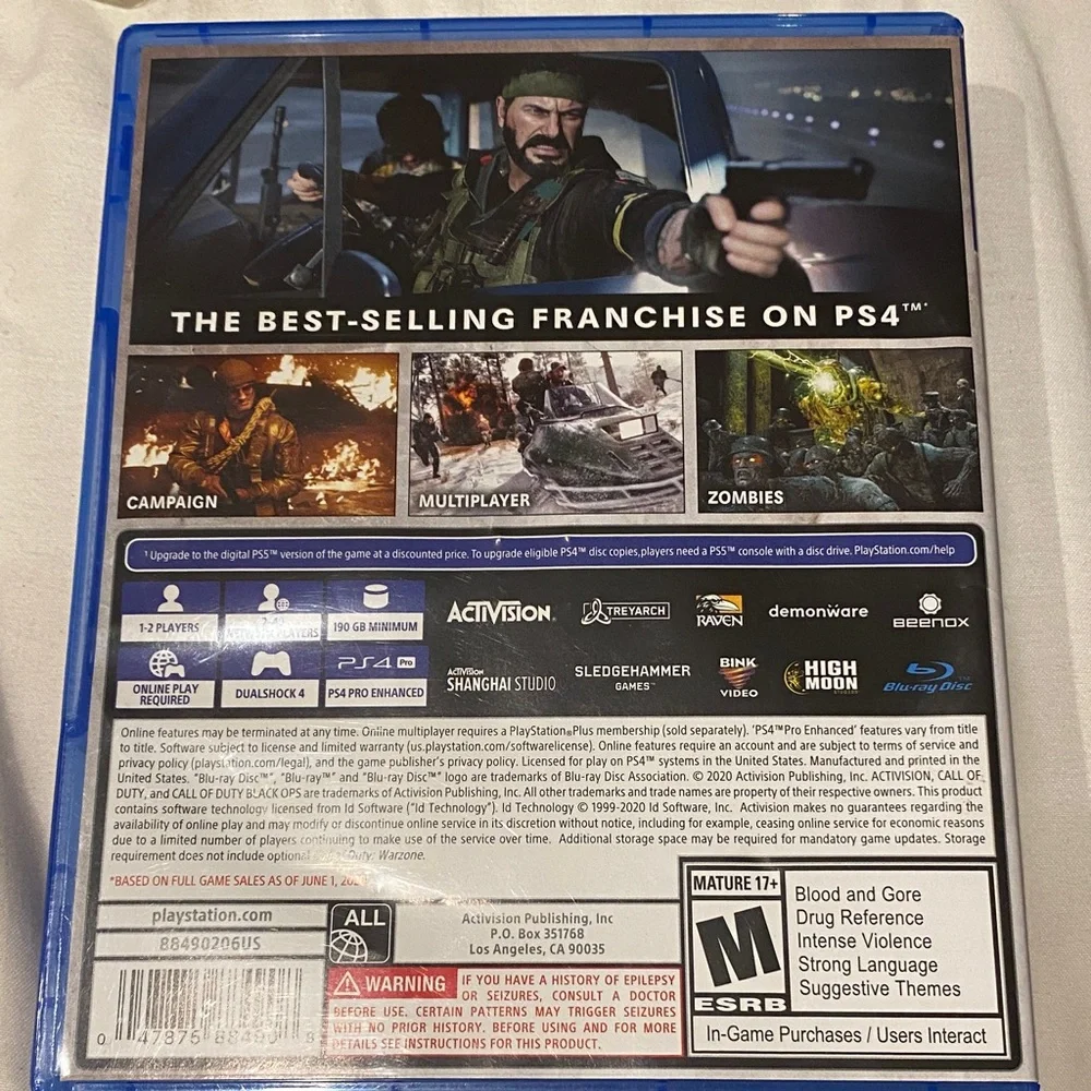 Call of Duty: Black Ops Cold War for PS4 - Blue Case